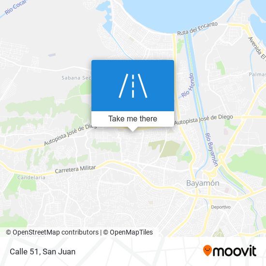 Calle 51 map
