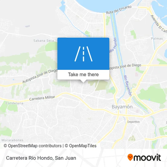 Mapa de Carretera Río Hondo