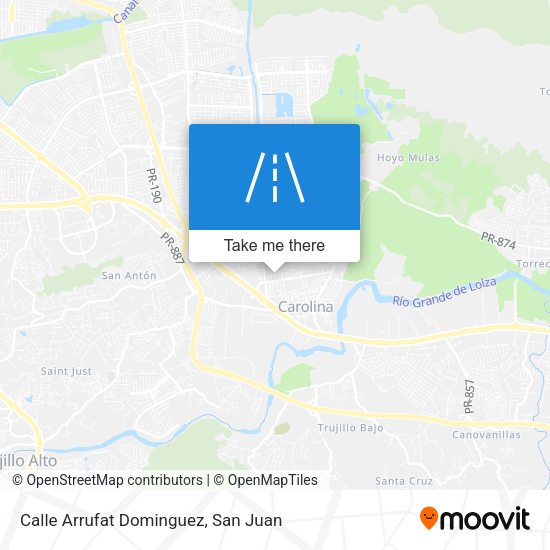Mapa de Calle Arrufat Dominguez