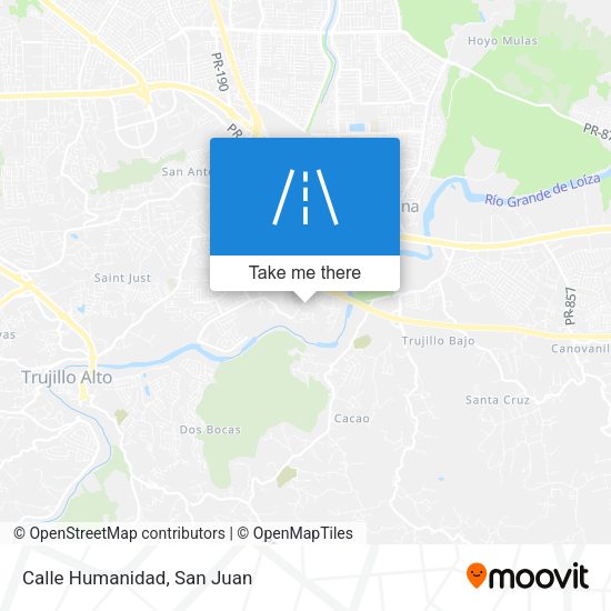 Mapa de Calle Humanidad