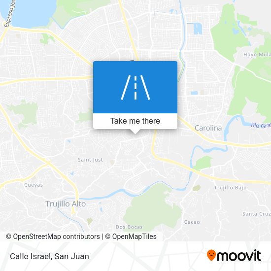 Mapa de Calle Israel