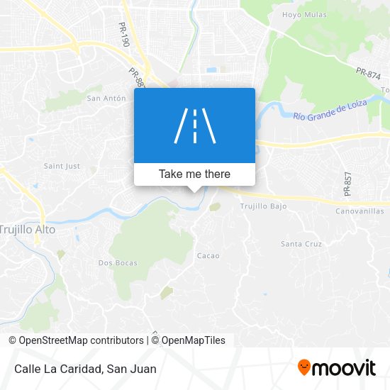 Calle La Caridad map