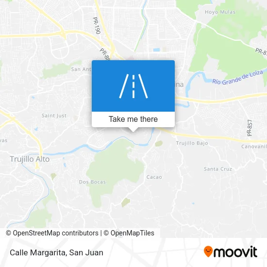 Mapa de Calle Margarita