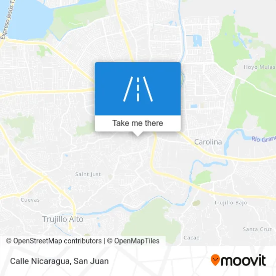 Mapa de Calle Nicaragua