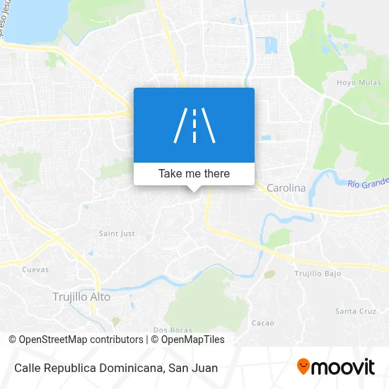 Mapa de Calle Republica Dominicana