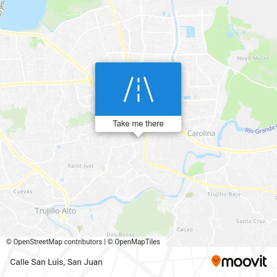 Calle San Luis map