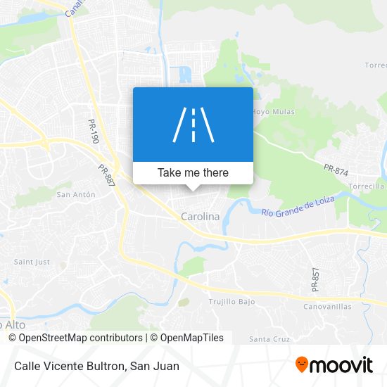 Calle Vicente Bultron map