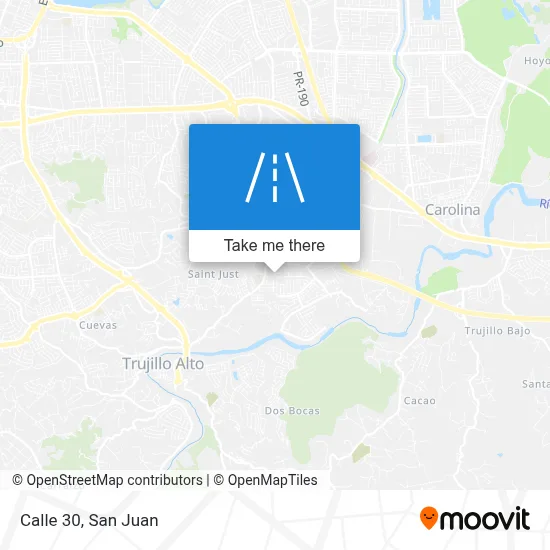 Mapa de Calle 30
