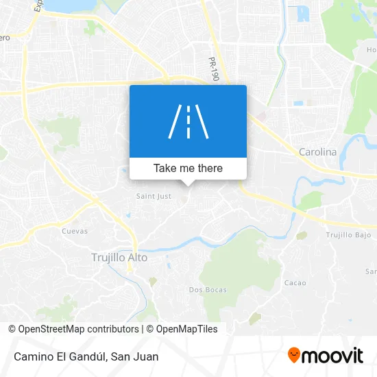 Mapa de Camino El Gandúl