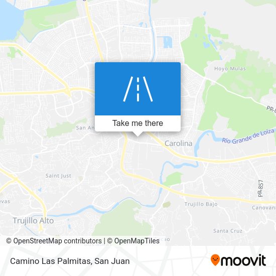 Camino Las Palmitas map