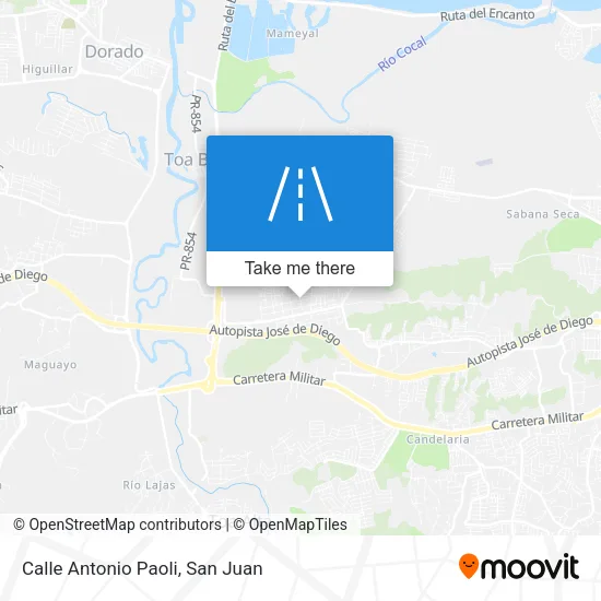 Mapa de Calle Antonio Paoli