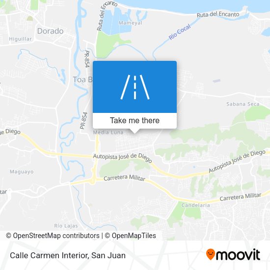 Calle Carmen Interior map