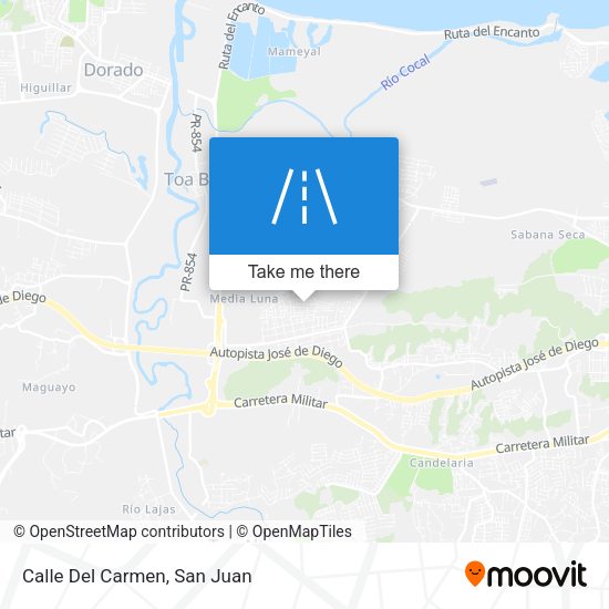 Mapa de Calle Del Carmen