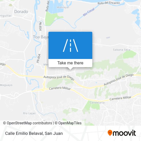 Mapa de Calle Emilio Belaval
