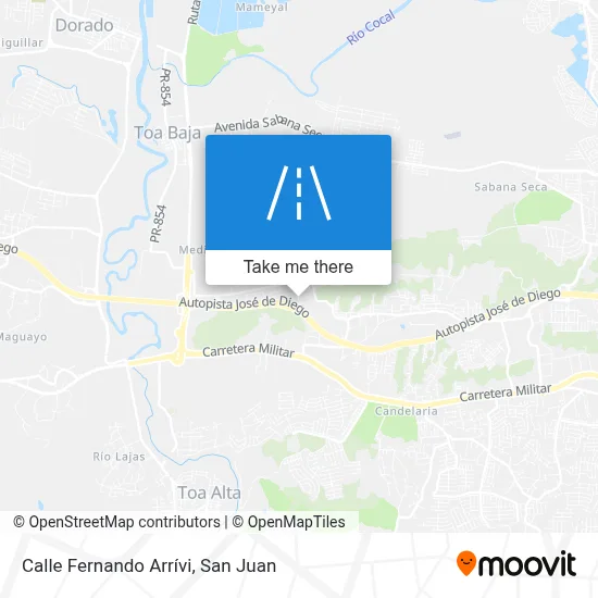 Mapa de Calle Fernando Arrívi