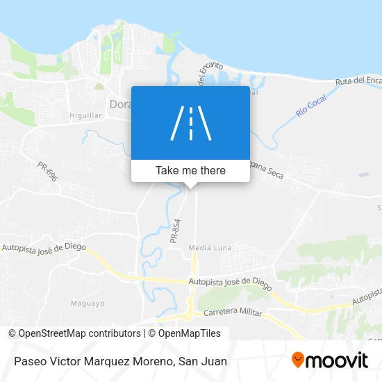 Mapa de Paseo Victor Marquez Moreno