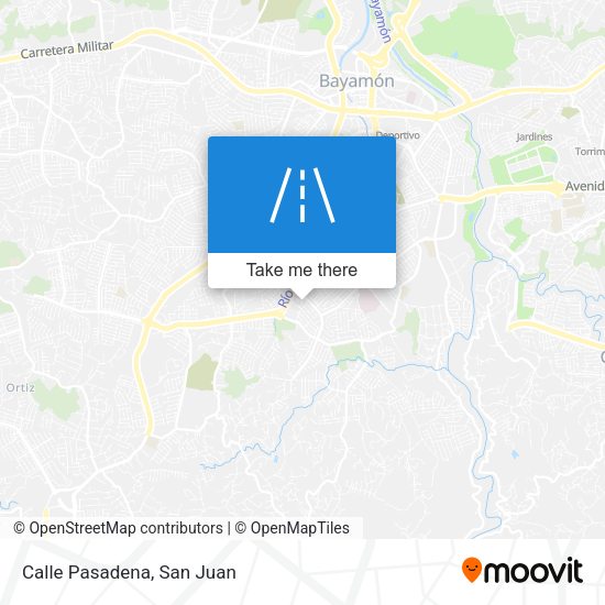 Mapa de Calle Pasadena