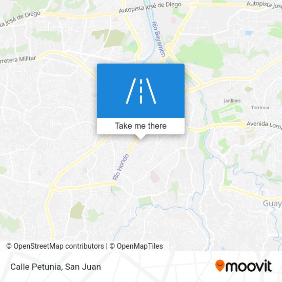 Mapa de Calle Petunia