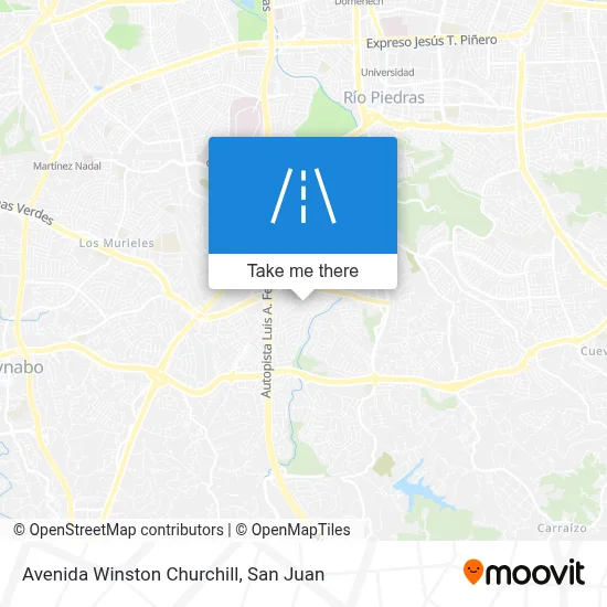 Avenida Winston Churchill map