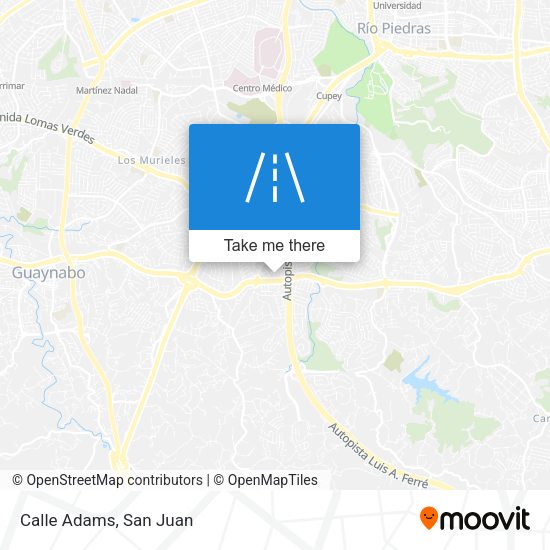 Mapa de Calle Adams