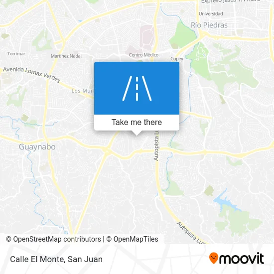 Mapa de Calle El Monte