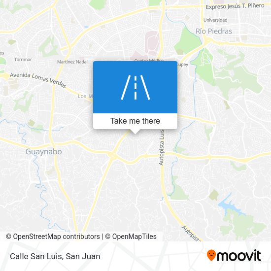 Calle San Luis map