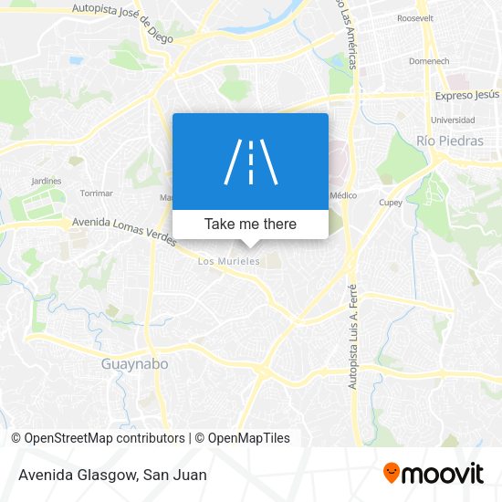Mapa de Avenida Glasgow