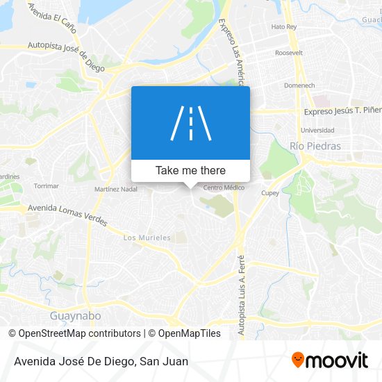 Mapa de Avenida José De Diego