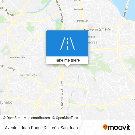 Mapa de Avenida Juan Ponce De León