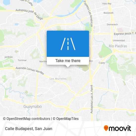 Mapa de Calle Budapest