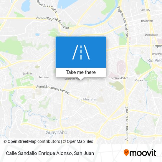 Calle Sandalio Enrique Alonso map