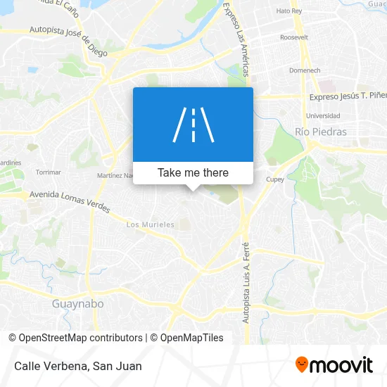 Mapa de Calle Verbena