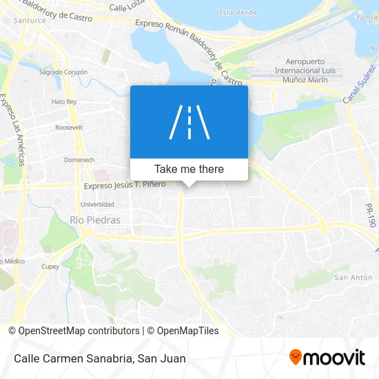 Mapa de Calle Carmen Sanabria
