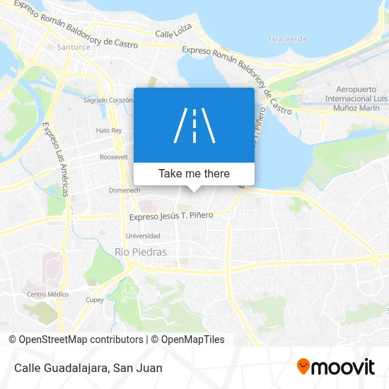 Mapa de Calle Guadalajara