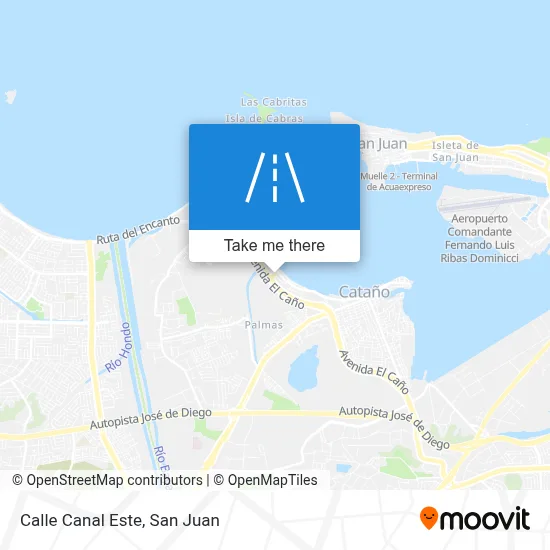 Mapa de Calle Canal Este