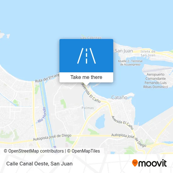 Calle Canal Oeste map