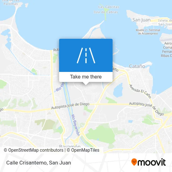 Calle Crisantemo map