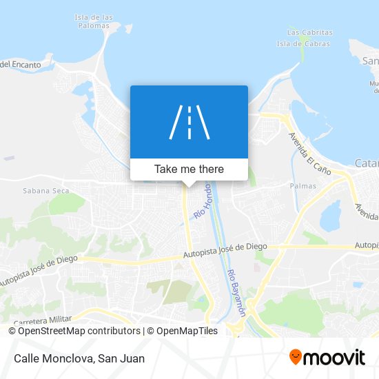 Calle Monclova map