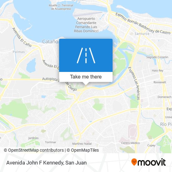 Avenida John F Kennedy map