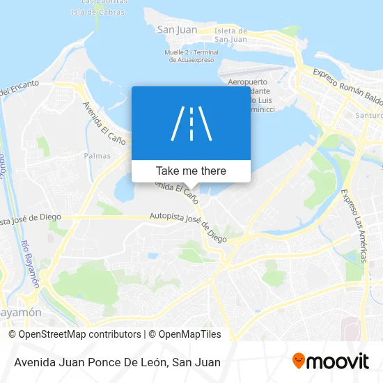 Mapa de Avenida Juan Ponce De León