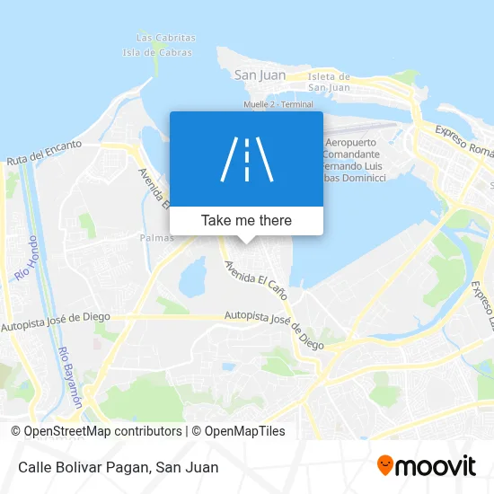 Mapa de Calle Bolivar Pagan