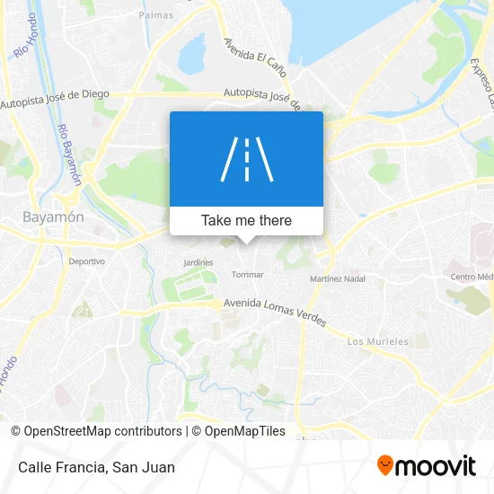 Calle Francia map