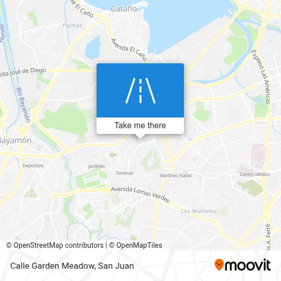 Calle Garden Meadow map