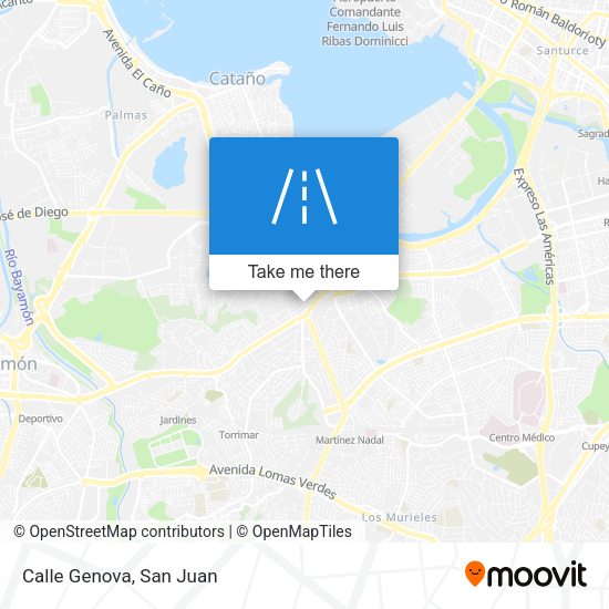 Mapa de Calle Genova