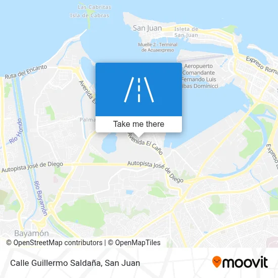 Mapa de Calle Guillermo Saldaña