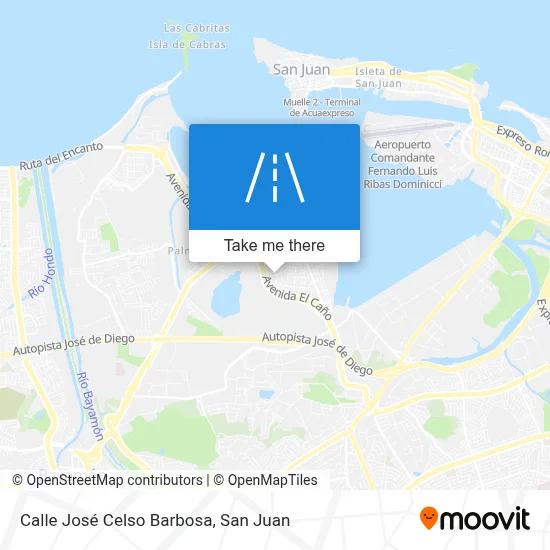 Mapa de Calle José Celso Barbosa