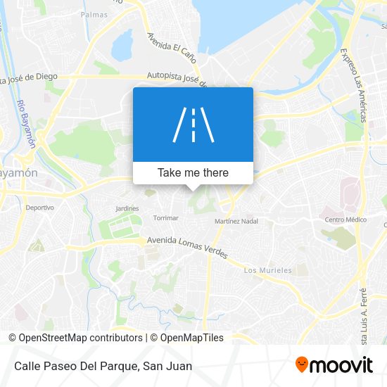 Calle Paseo Del Parque map