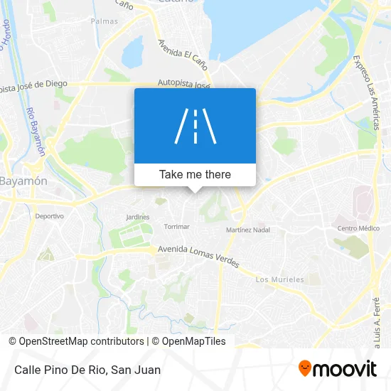 Mapa de Calle Pino De Rio