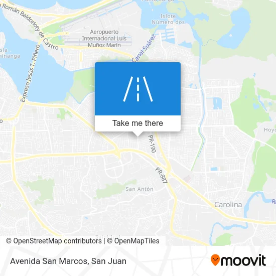 Mapa de Avenida San Marcos