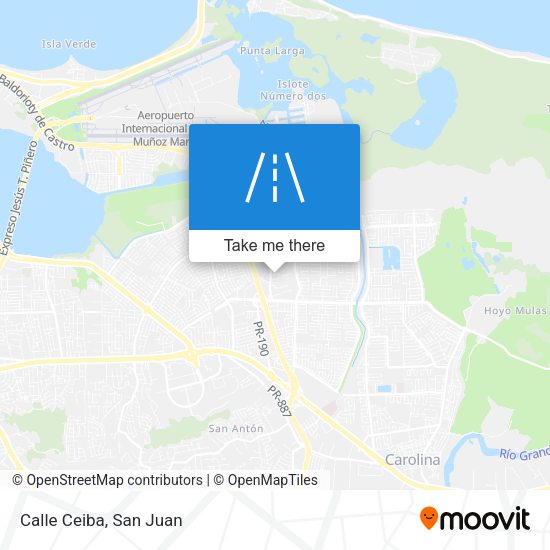 Calle Ceiba map